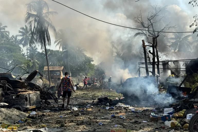 Myanmar airstrike kills at least 33 at Rakhine market