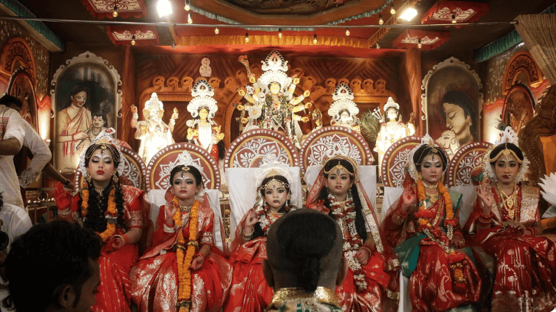 Kumari Puja Becomes Symbol of Peace at Bangladesh's Durga Puja