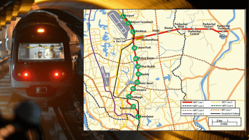 Dhaka Set to Welcome First Underground Metro Rail by 2026